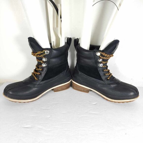 Sorel Women's Slimpack III US7 Black Leather Suede Waterproof Ankle Hiker Boots - Picture 5 of 11